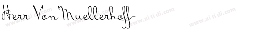 Herr Von Muellerhoff字体转换